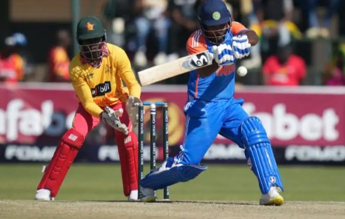 Riyan Parag gives aggressive send-off to Kamindu Mendis after destroying batter's stumps