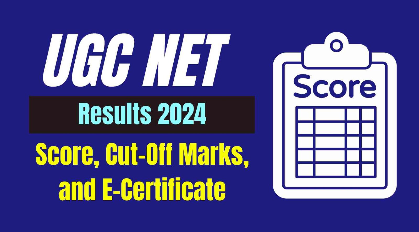 UGC NET 2024 Result