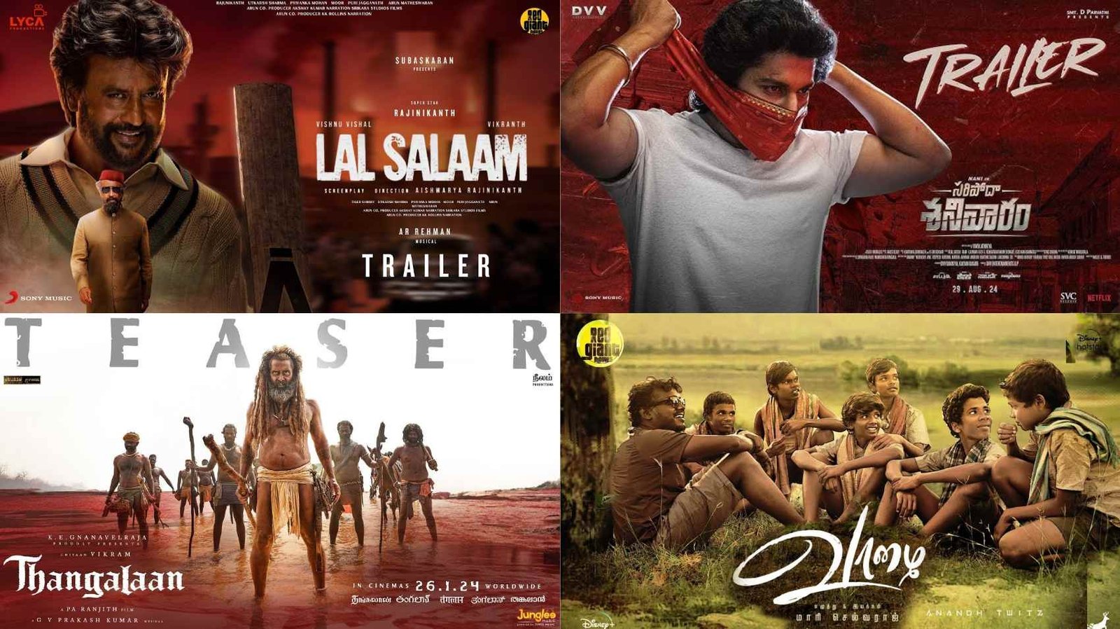 ‘Lal Salaam’ to ‘Thangalaan’ to ‘Demonte Colony 2’: Watch Latest South OTT Releases on Netflix, Hotstar, Prime Video