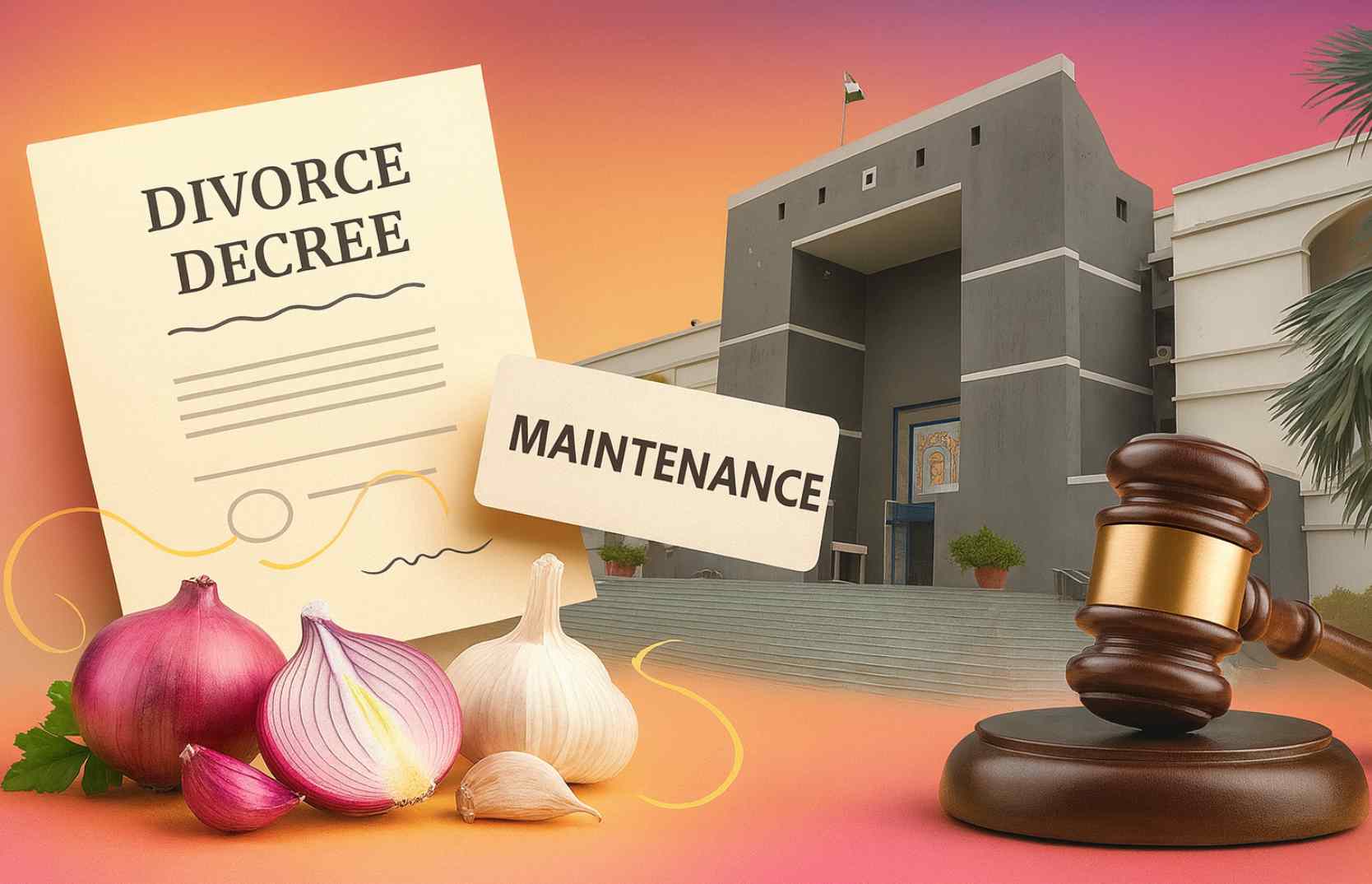 No Onion Garlic Diet Divorce Case: Gujarat High Court Affirms Divorce and Maintenance