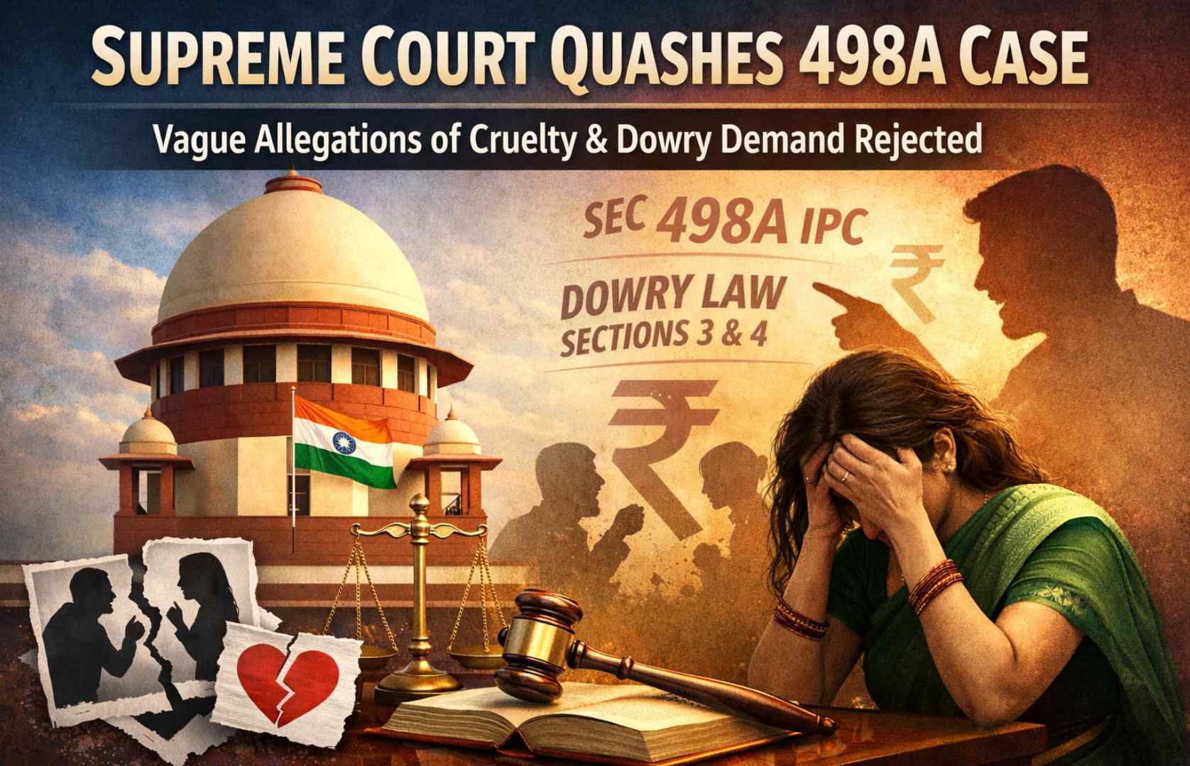 General allegations don’t make out cruelty under 498A: Supreme Court of India